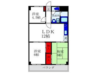 アビタシオン２１の物件間取画像